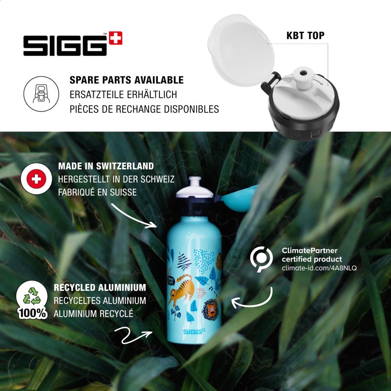 Sigg - Kids Water Bottle - KBT - Made in Switzerland - Leakproof - Lightweight - BPA Free - School & Sports - 14 Oz - Image 4